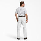 Pantalon menuisier de peintre de coupe d&eacute;contract&eacute;e &agrave; genoux renforc&eacute;s - White &#40;WH&#41;