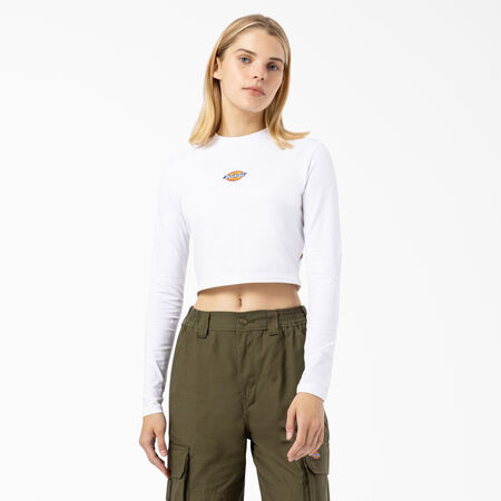 T-shirt &eacute;court&eacute; &agrave; manches longues Maple Valley pour femmes - White &#40;WH&#41;