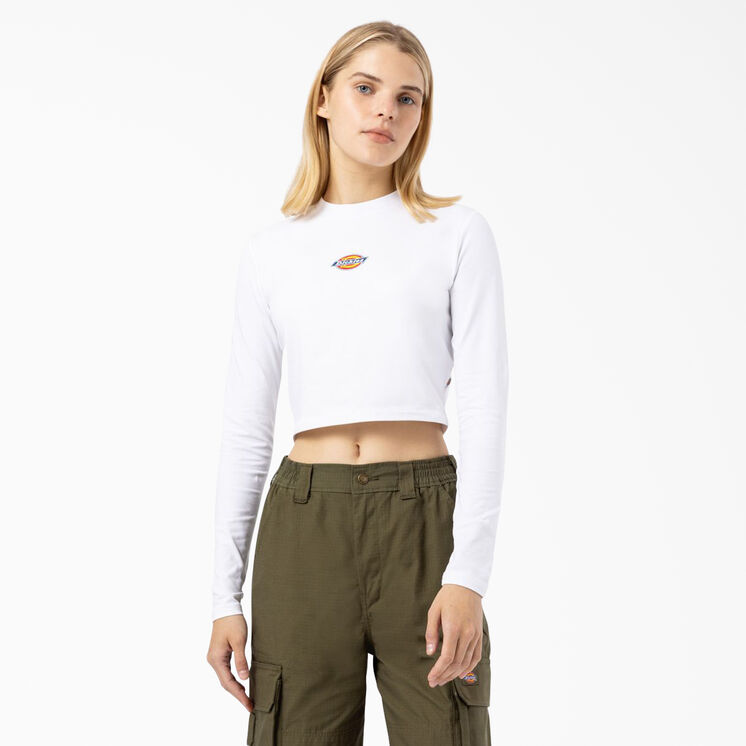 T-shirt &eacute;court&eacute; &agrave; manches longues Maple Valley pour femmes - White &#40;WH&#41;