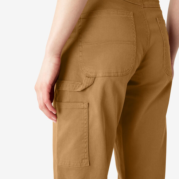 Pantalon menuisier de coupe d&eacute;contract&eacute;e pour femmes - Brown Duck &#40;BD&#41;