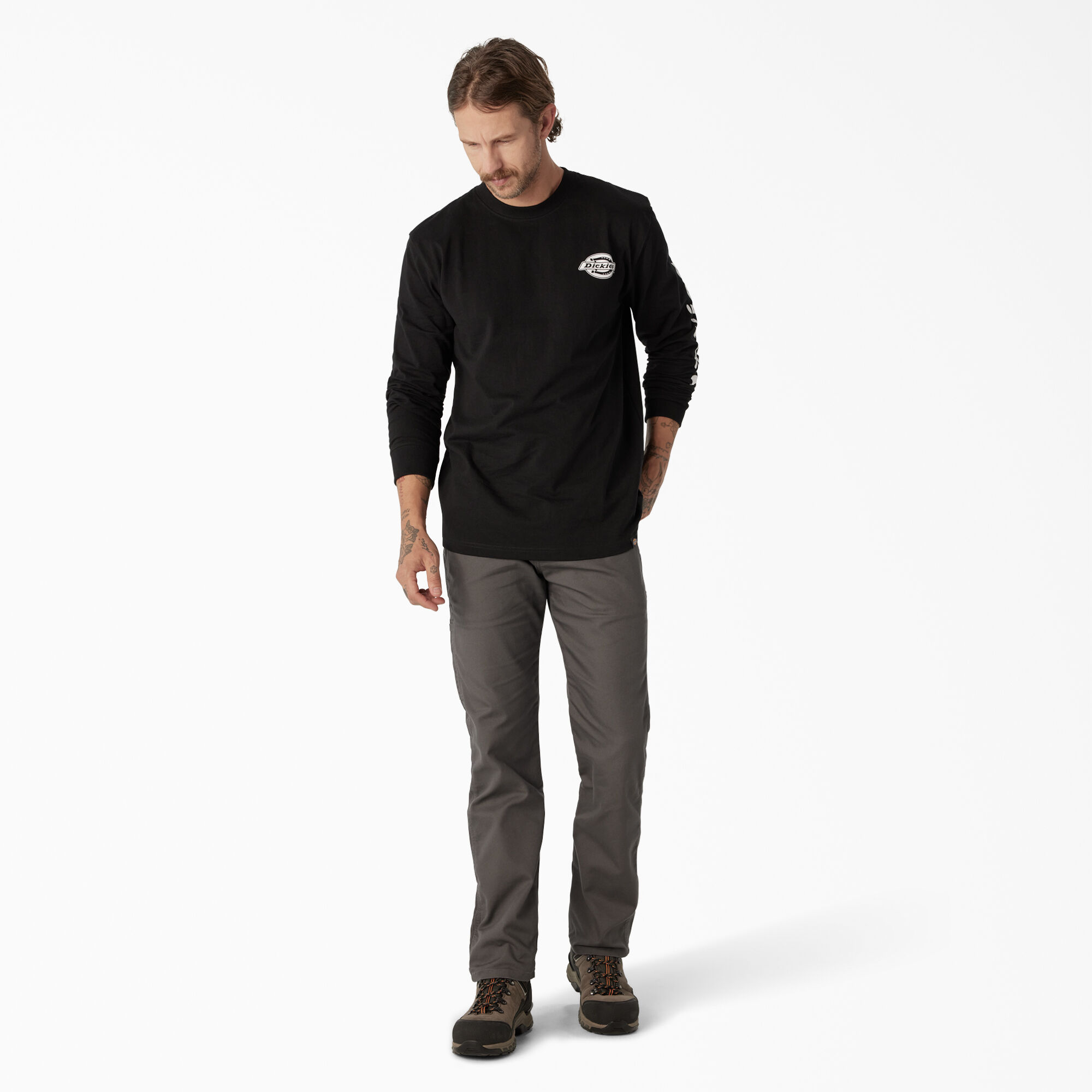 Men's Long Sleeve Heavyweight Logo T-Shirt - Dickies Canada