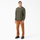 T-shirt &eacute;pais ras du cou &agrave; manches longues - Military Green &#40;ML&#41;