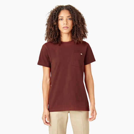 T-shirt &eacute;pais &agrave; manches courtes pour femmes - Fired Brick &#40;IK9&#41;