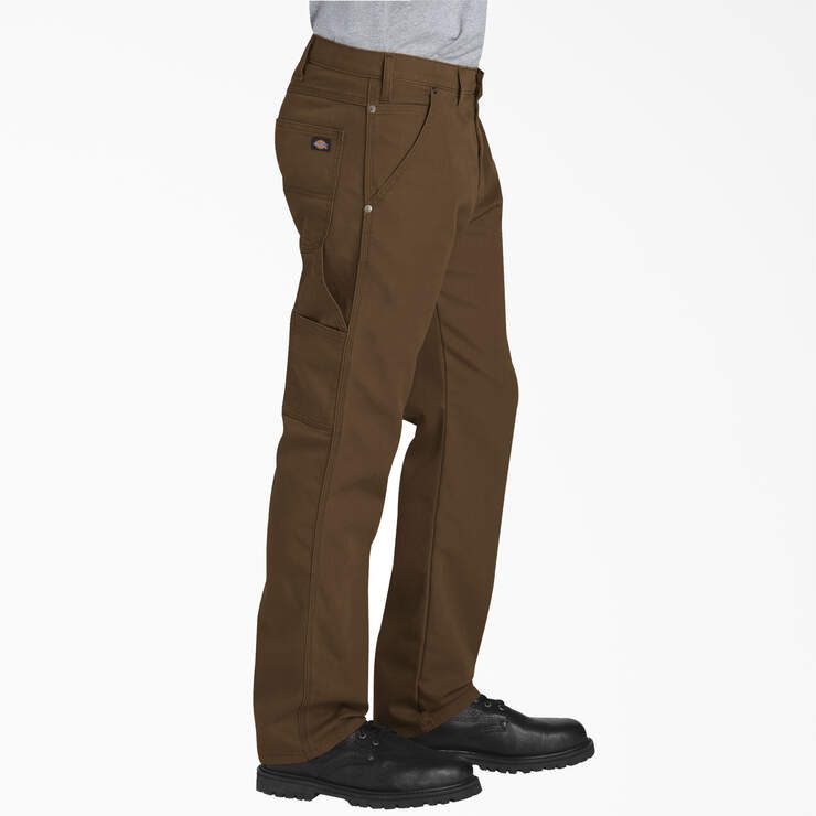 Pantalon menuisier de coupe standard en coutil - Stonewashed Timber Brown (STB) numéro de l’image 4