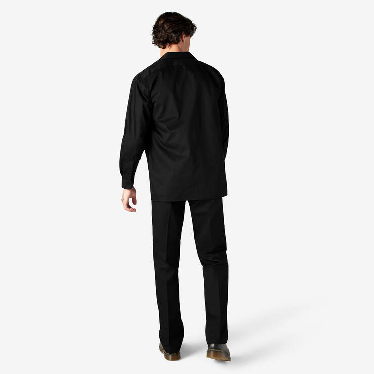 Long Sleeve Work Shirt - Black (BK) image number 10