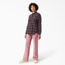 Chemise Bakerhill de coupe ample pour femmes - Wine/Black Plaid &#40;BPN&#41;