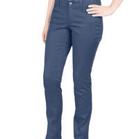 Dickies Girl Juniors' Curvy Fit Skinny Leg 5-Pocket Pants - Navy Blue (NVY)