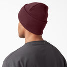 Tuque longue en tricot &agrave; revers - Burgundy &#40;BY&#41;