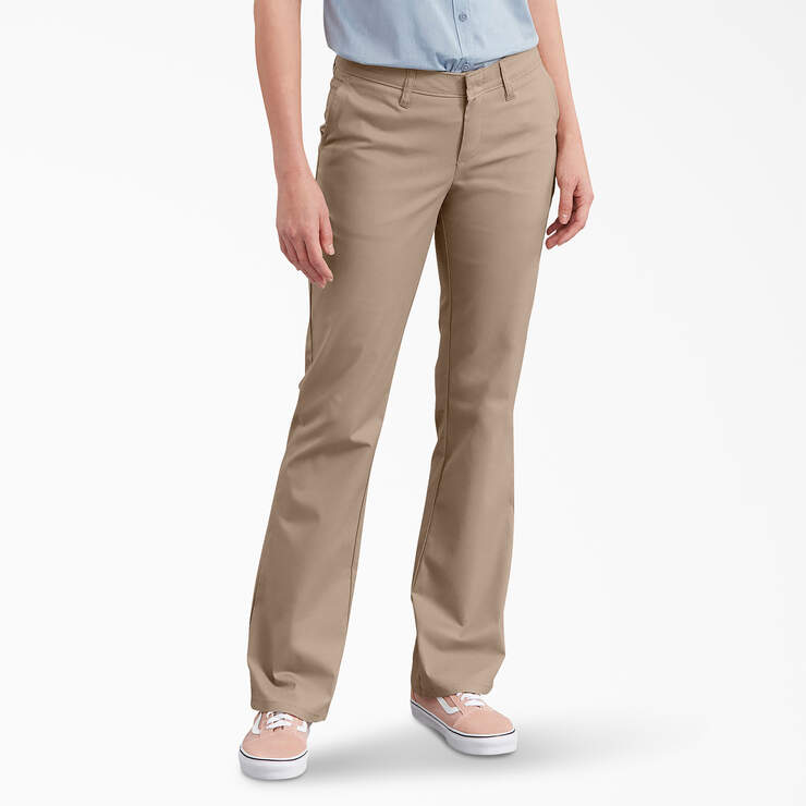 Women's FLEX Slim Fit Bootcut Pants - Desert Sand (DS) image number 1