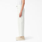 Pantalon menuisier court d&eacute;lav&eacute; pour femmes - Stonewashed Cloud &#40;S2C&#41;