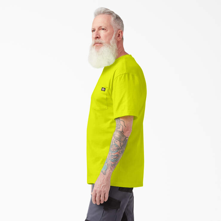T-shirt épais à manches courtes de couleur fluo - Bright Yellow (BWD) numéro de l’image 3