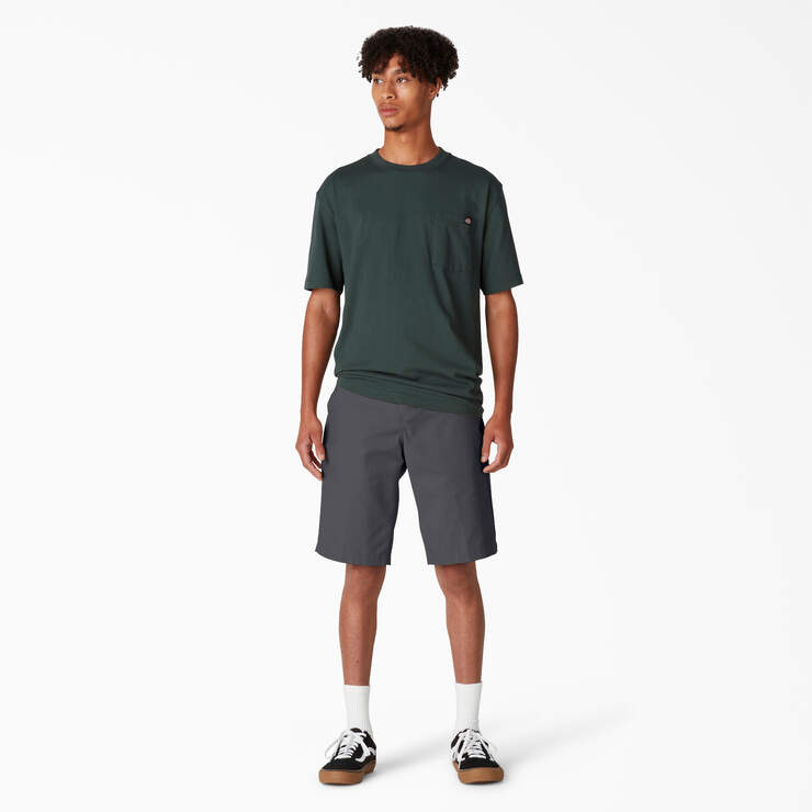 FLEX Skateboarding Slim Fit Shorts, 11" - Charcoal Gray (CH) image number 4