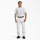 Relaxed Fit Double Knee Carpenter Painter&#39;s Pants - White &#40;WH&#41;