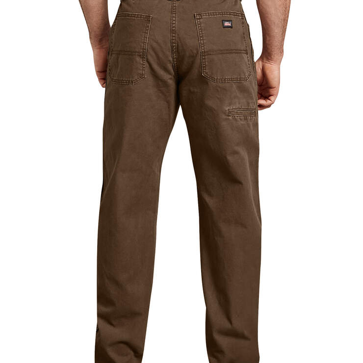 Genuine Dickies Dungaree Jeans - Stonewashed Timber Brown (STB) image number 1