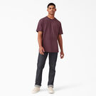T-shirt en tissu chin&eacute; &eacute;pais &agrave; manches courtes - Burgundy &#40;BYD&#41;