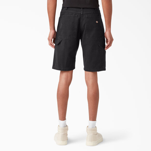 Short menuisier en coutil d&eacute;lav&eacute; &agrave; la pierre, 9&nbsp;po - Stonewashed Black &#40;SBK&#41;