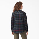 Women&#39;s Plaid Flannel Long Sleeve Shirt - Ink Navy Tartan &#40;A1W&#41;