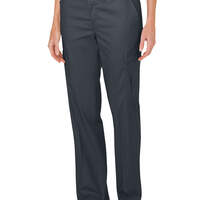 Women's Premium Relaxed Fit Straight Leg Cargo Pants - Dark Charcoal Gray (DC)
