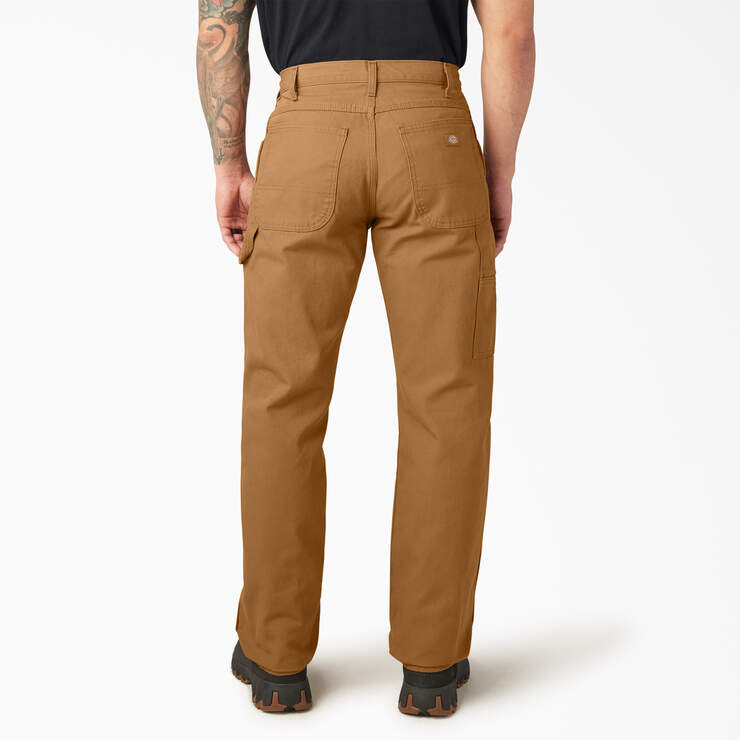 Pantalon menuisier de coupe décontractée en coutil épais - Rinsed Brown Duck (RBD) numéro de l’image 2