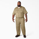 Loose Fit Double Knee Work Pants - Khaki &#40;KH&#41;
