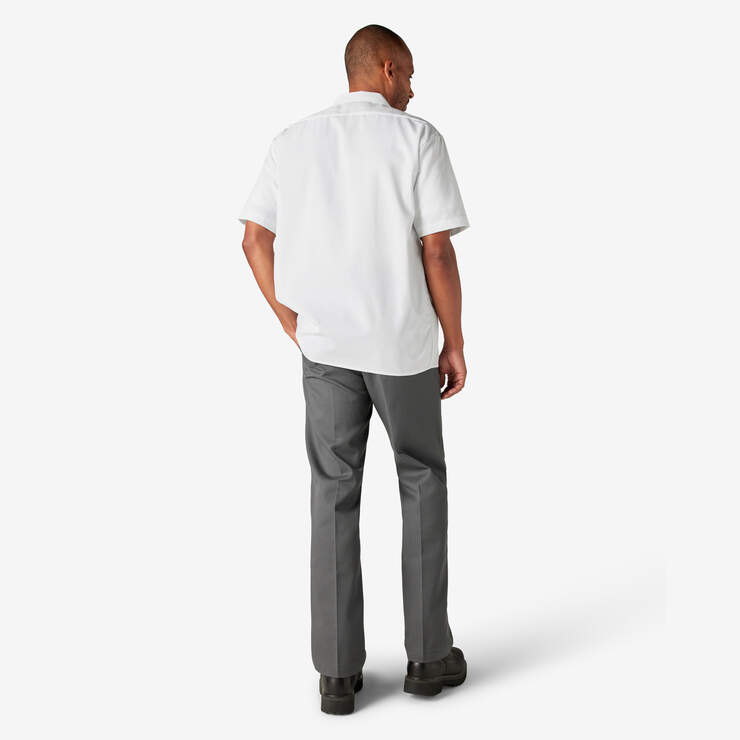 Short Sleeve Work Shirt - White (WH) image number 9