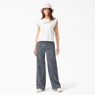 Pantalon de travail de coupe standard &agrave; jambe large pour femmes - Rinsed Navy Crosshatch &#40;R2A&#41;