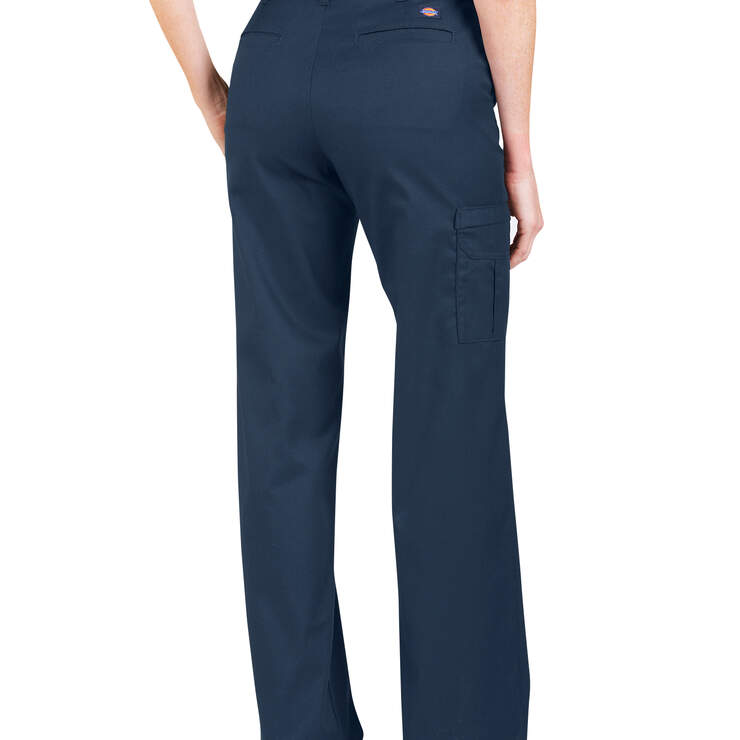 Women's Premium Relaxed Fit Straight Leg Cargo Pants - Dark Navy (DN) image number 2