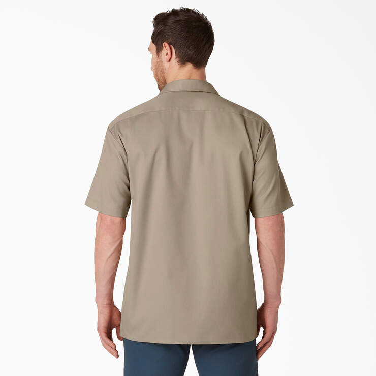 Cooling Short Sleeve Work Shirt - Desert Sand (DS) image number 2