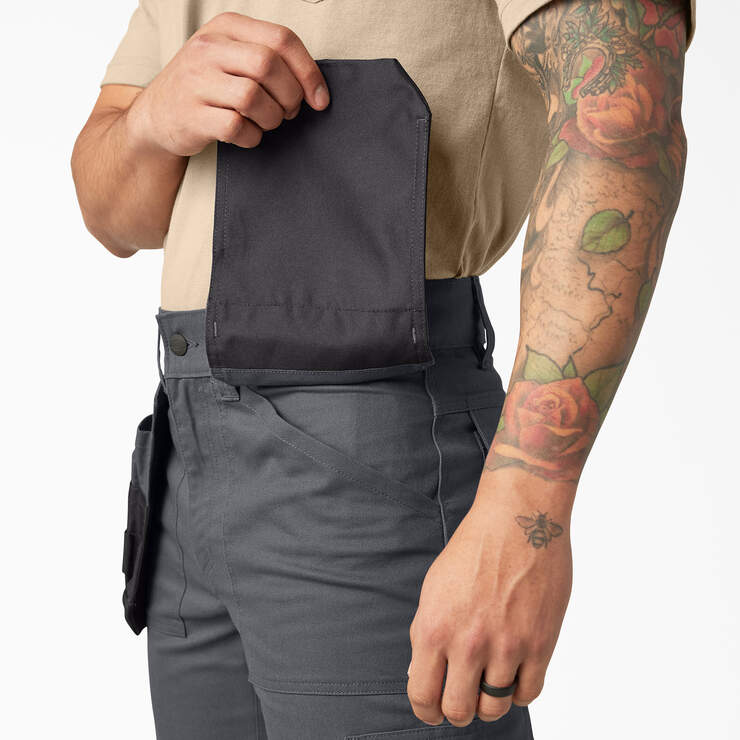 Multi-Pocket Utility Holster Work Pants - Charcoal Gray (CH) image number 7