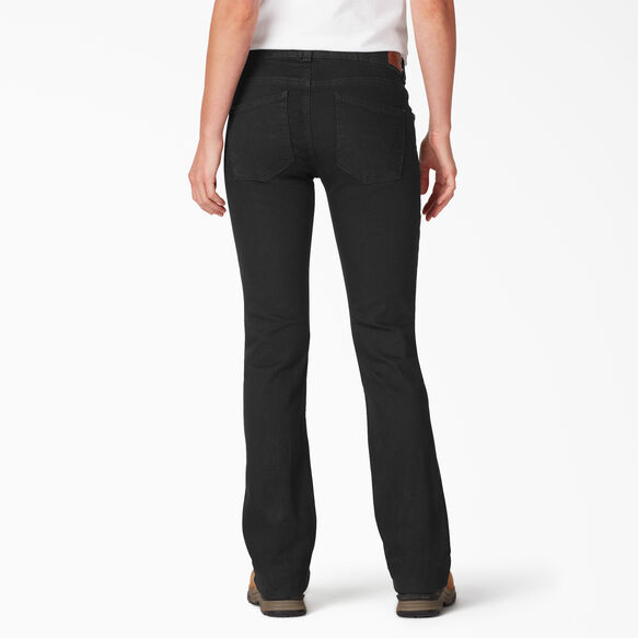 Women&#39;s Perfect Shape Bootcut Stretch Denim Jeans - Rinsed Black &#40;RBK&#41;