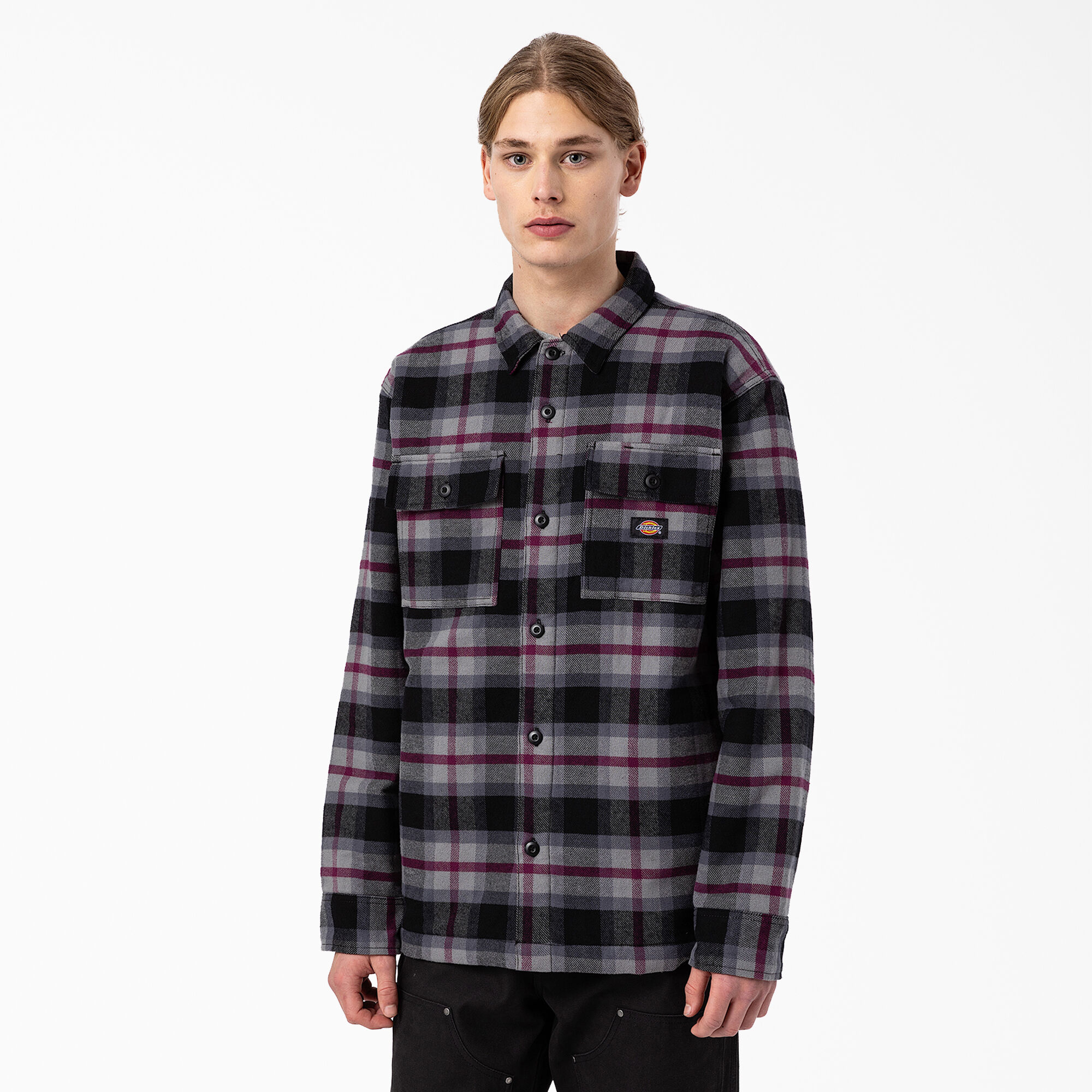 Quilted flannel shirt jacket discount