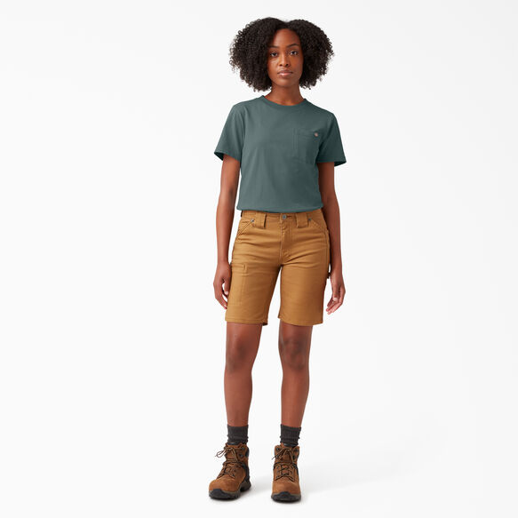 Women&#39;s Short Sleeve Heavyweight T-Shirt - Lincoln Green &#40;LN&#41;