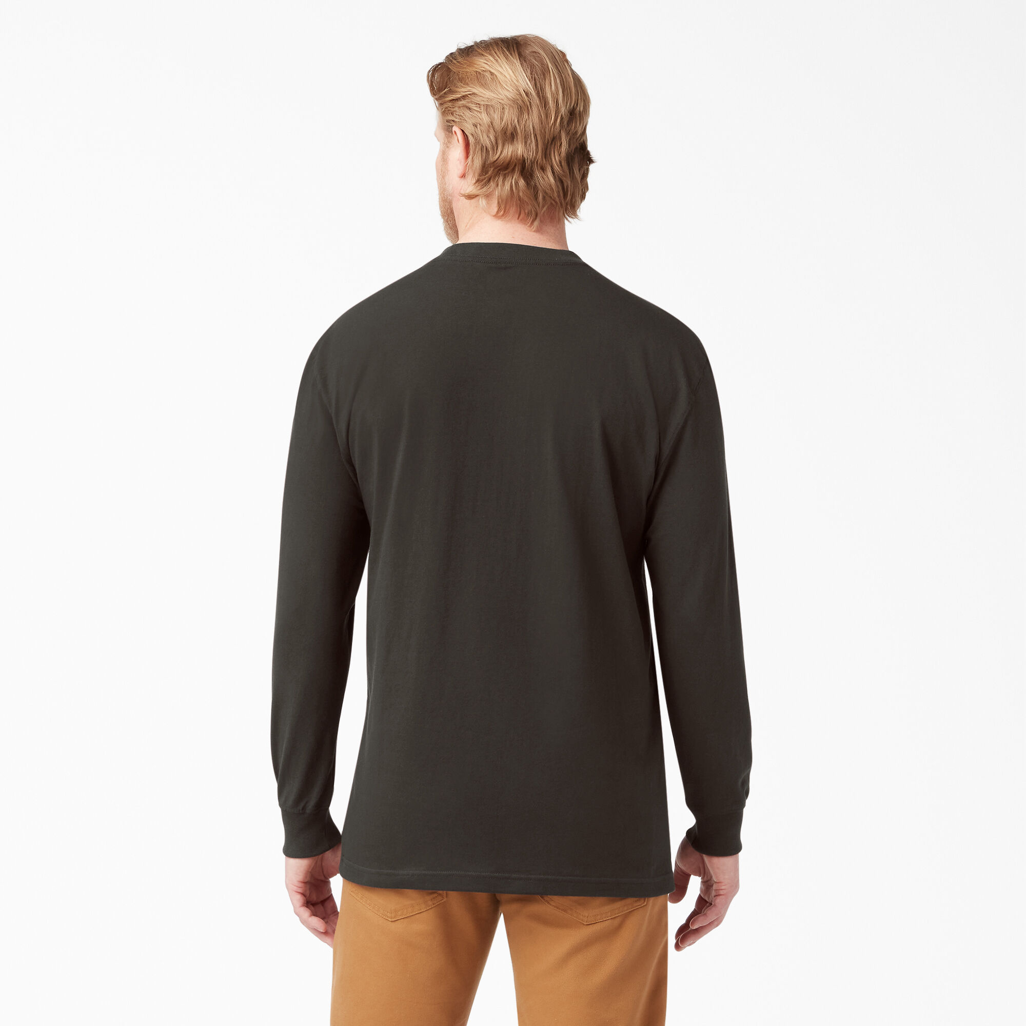 Dickies men's long sleeve heavyweight crew neck sale
