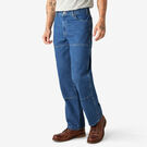 Relaxed Fit Double Knee Jeans - Stonewashed Indigo Blue &#40;SNB&#41;