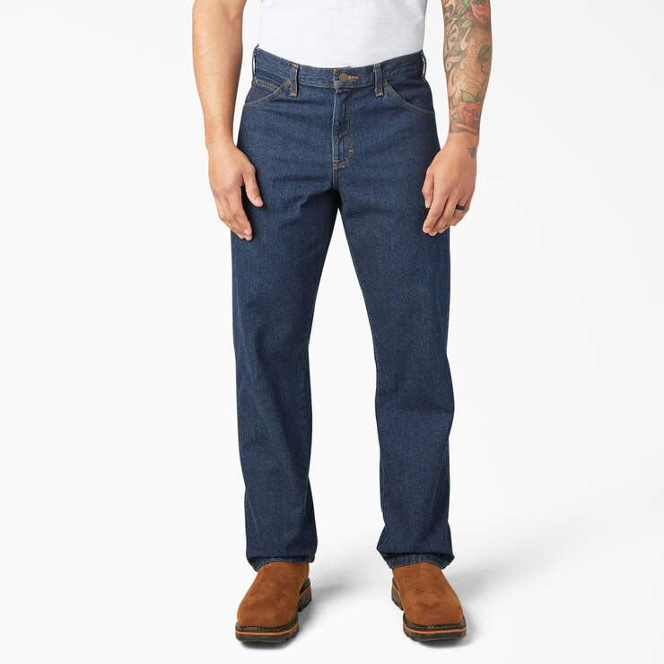 Regular Fit Jeans - Rinsed Indigo Blue (RNB) image number 1