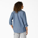 Women&rsquo;s Chambray Roll-Tab Work Shirt - Stonewashed Light Blue &#40;LSW&#41;