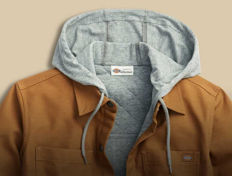 Women's khaki shirt jacket