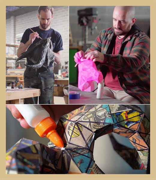 A few creations coming to life in the maker space