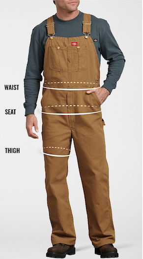 Men's Bibs Size Chart