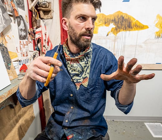 As he talks, Dolan's passion for his art is expressed in his hands.