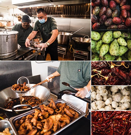 Fresh meats, spices and produce make up every dish on the menu.