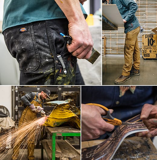 Dolan multidisciplinary artwork requires a variety of skills from painting to metal working.