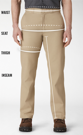 Men's Bottoms Size Chart