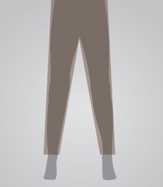 Taper Leg Pant Opening for Men
